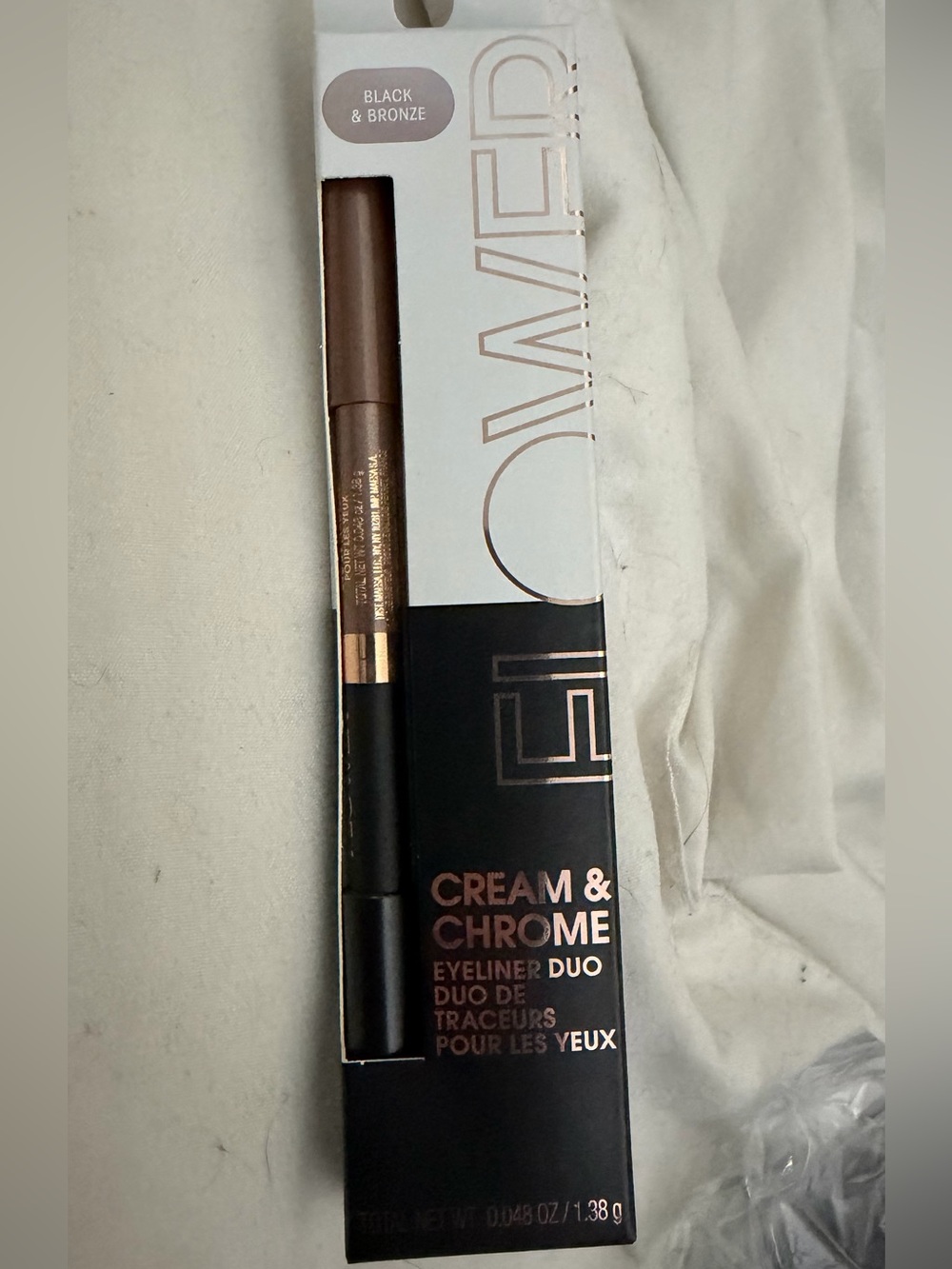 FLOWER Cream & Chrome Eyeliner Duo in Black & Bronze